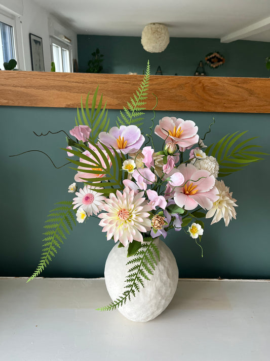 BOUQUET FANTINE FLEURS EN PAPIER
