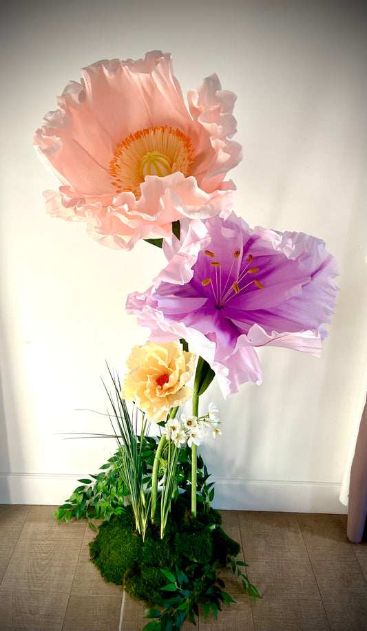 FLEURS GEANTES EN PAPIER ANNETTE