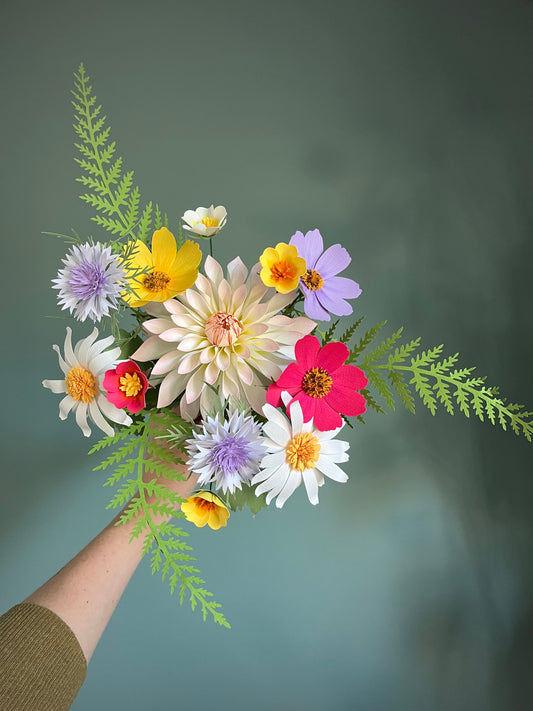 BOUQUET GLADYS FLEURS EN PAPIER
