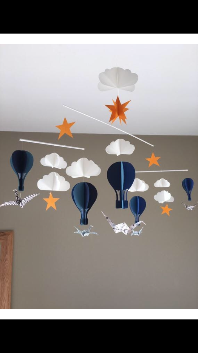 MOBILE BEBE MONTGOLFIERE ET AVION