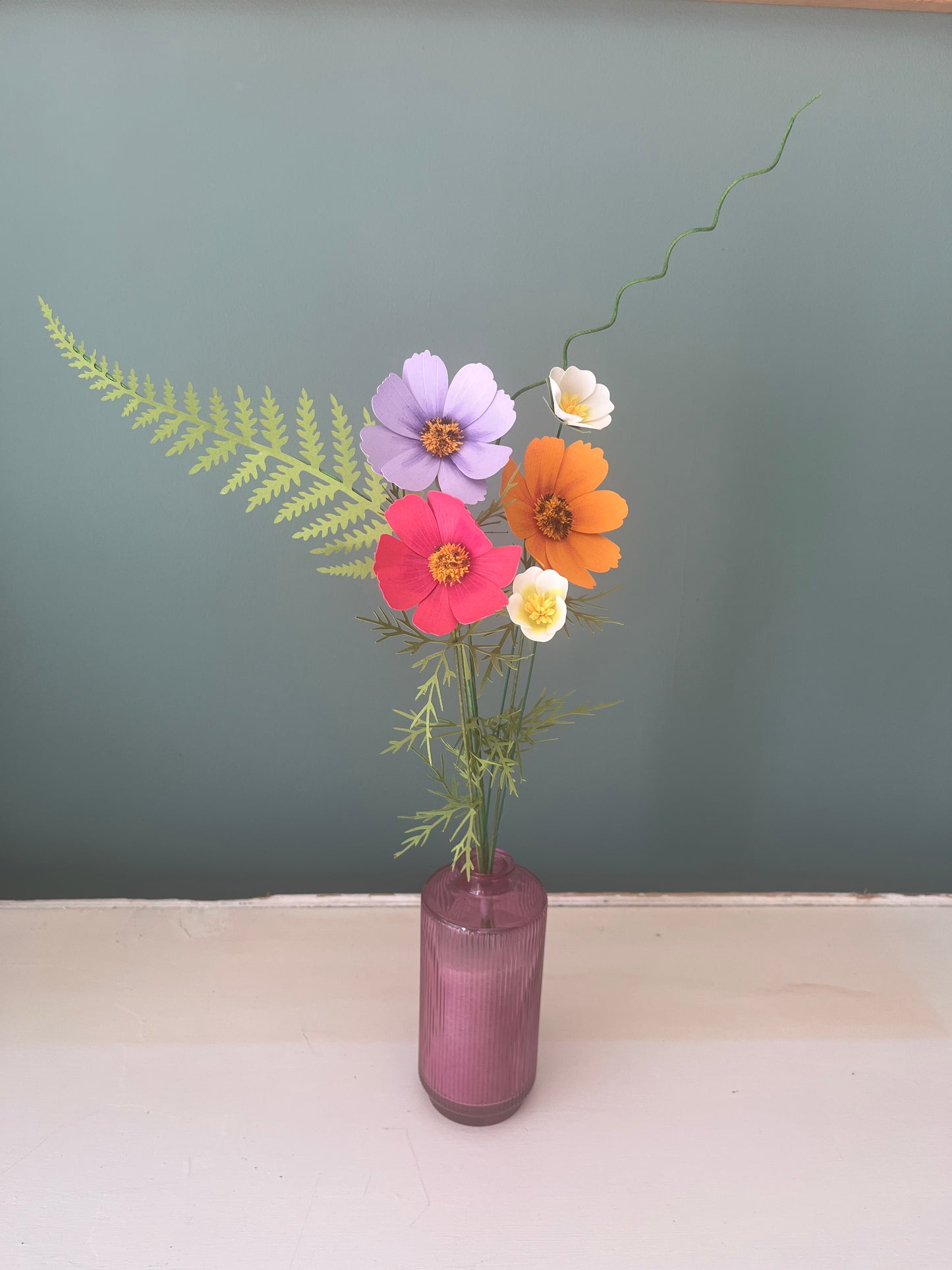 BOUQUET MARLENE FLEURS EN PAPIER