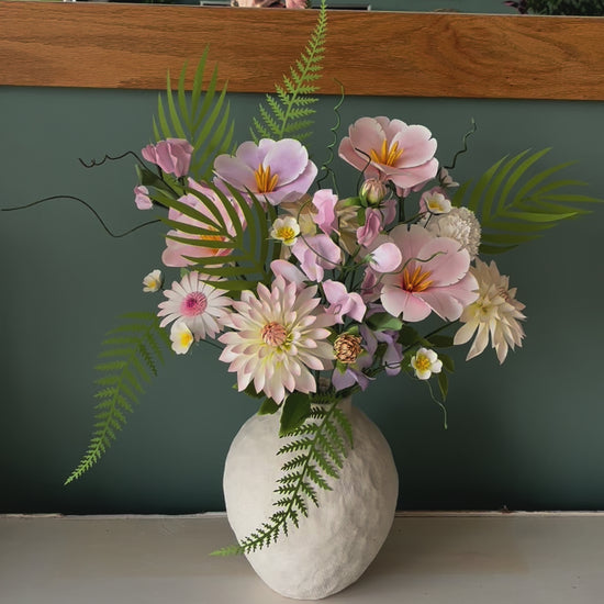 BOUQUET FANTINE FLEURS EN PAPIER.