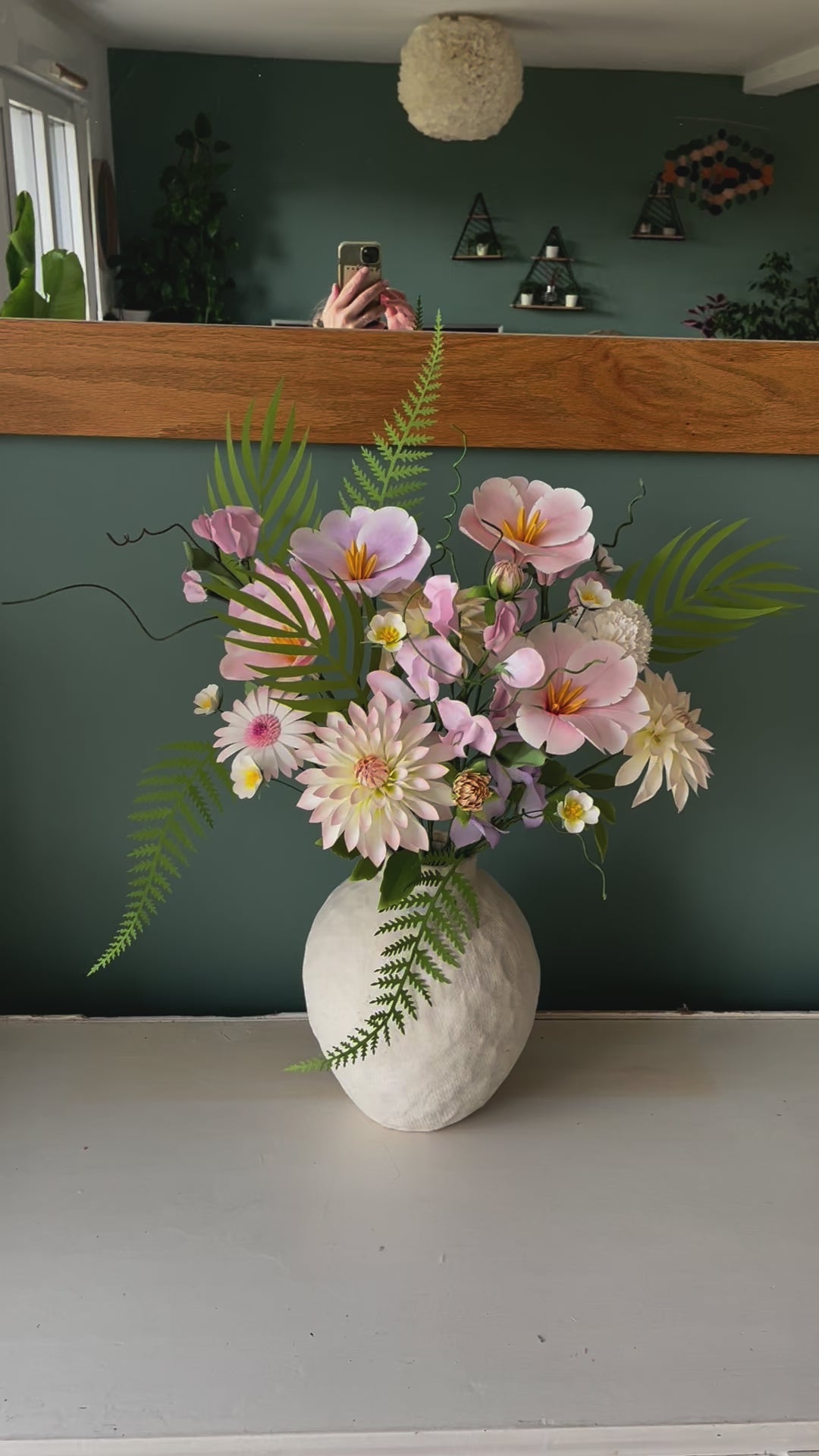 BOUQUET FANTINE FLEURS EN PAPIER.